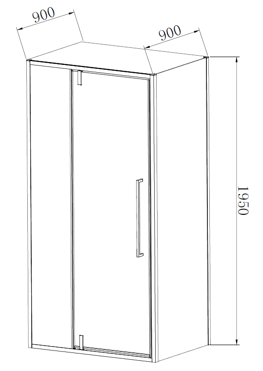Душевой уголок Слим-Н (Slim-N) VSR-4SNP9012CL, 1200*900, хром, стекло прозрачное