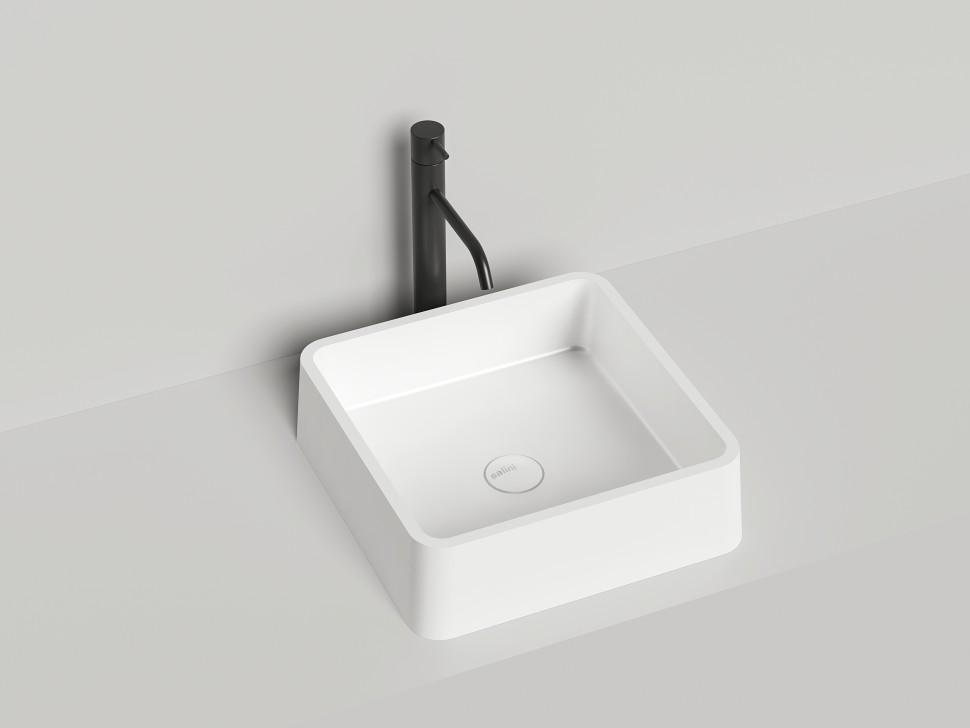 Раковина накладная GLORIA 02 415х415х125 S-Stone Матовое