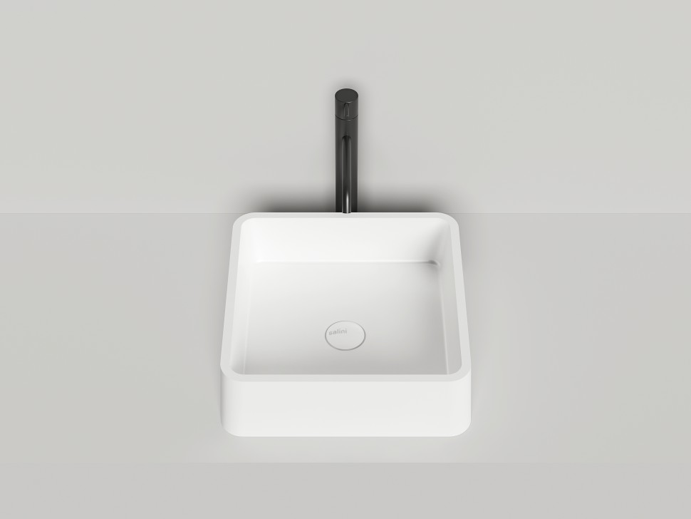 Раковина накладная GLORIA 02 415х415х125 S-Stone Матовое