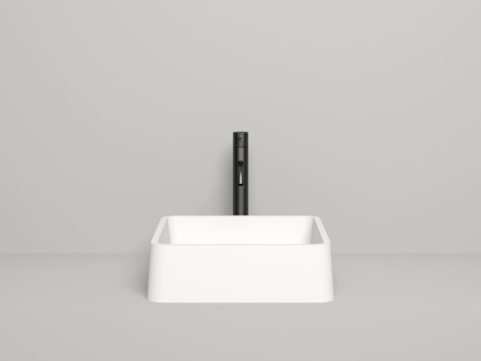 Раковина накладная GLORIA 02 415х415х125 S-Stone Матовое