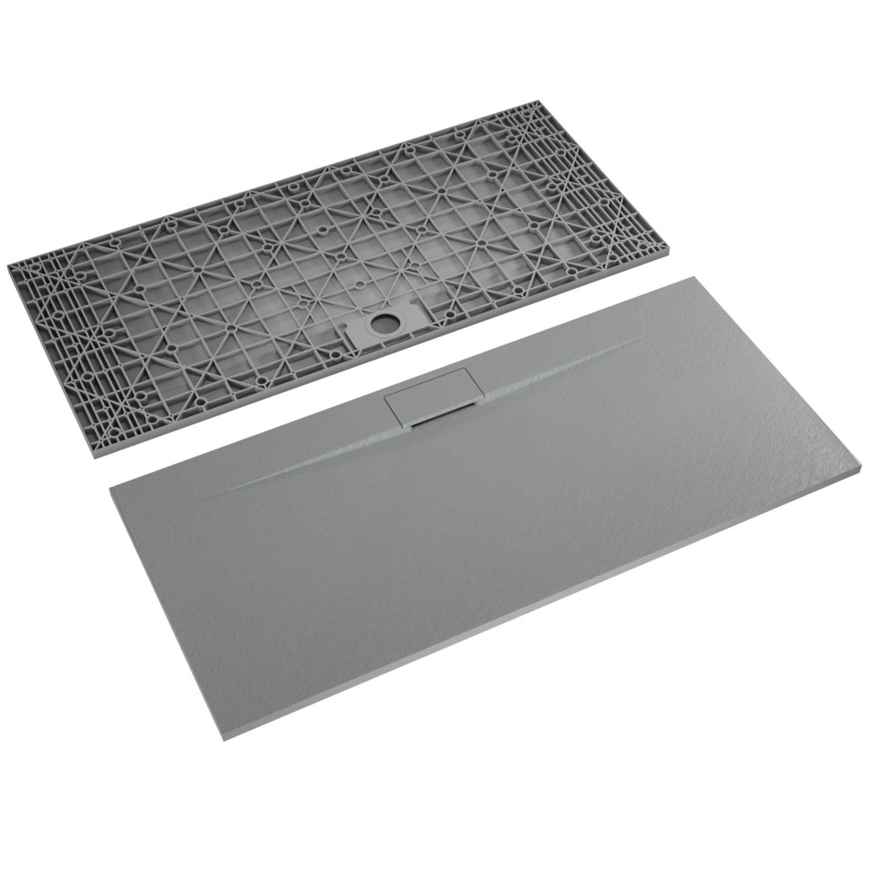 Душевой поддон прямоугольный RGW TKS-Gr Серый (900x2000)