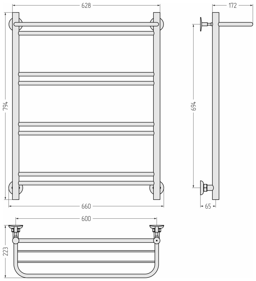 Версия-Н1 800х600 (Полка+1+2+2+2) П 16
