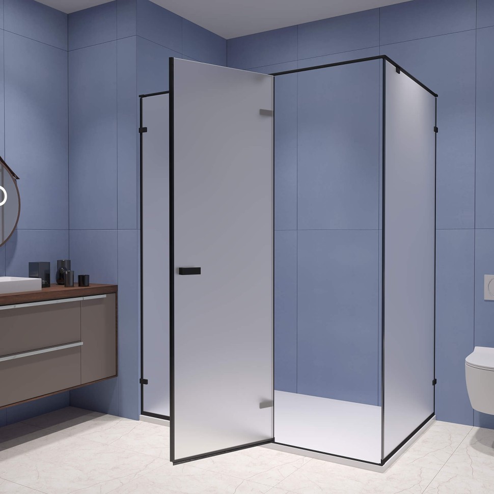 Душевой уголок RGW SV-040B (Матовое-Сатинат, 1000x900)