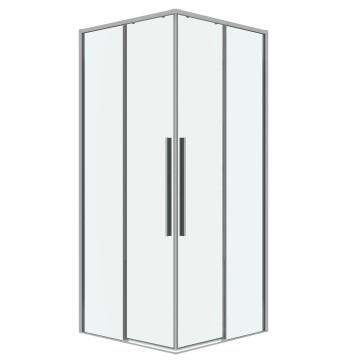 1/2 душевого ограждения Grossman Galaxy 1/2.K33.01.80.10.00 (70х195) хром,стекло прозрачное, 1 место