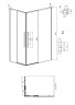 1/2 душевого ограждения Grossman Galaxy 1/2.K33.01.80.10.00 (70х195) хром,стекло прозрачное, 1 место