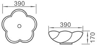 Умывальник CeramaLux 9078