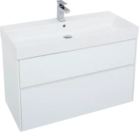 Тумба с раковиной Aquanet Бруклин 100 белый