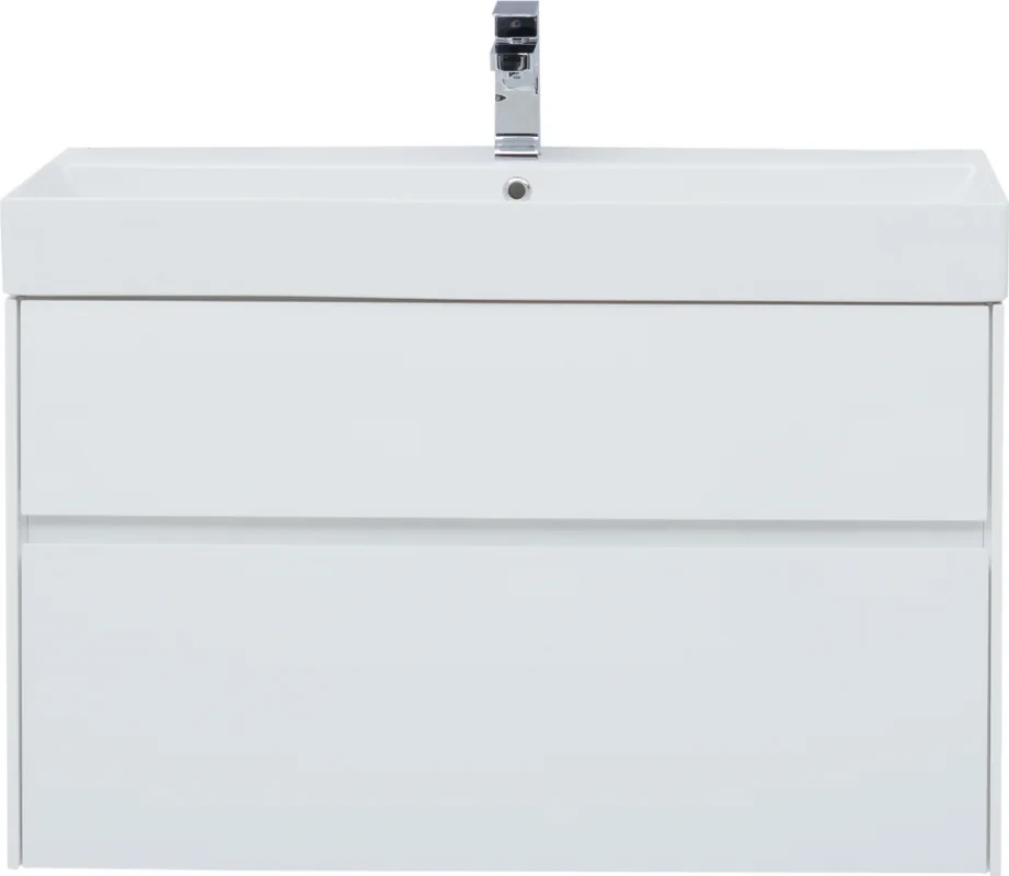 Тумба с раковиной Aquanet Бруклин 100 белый