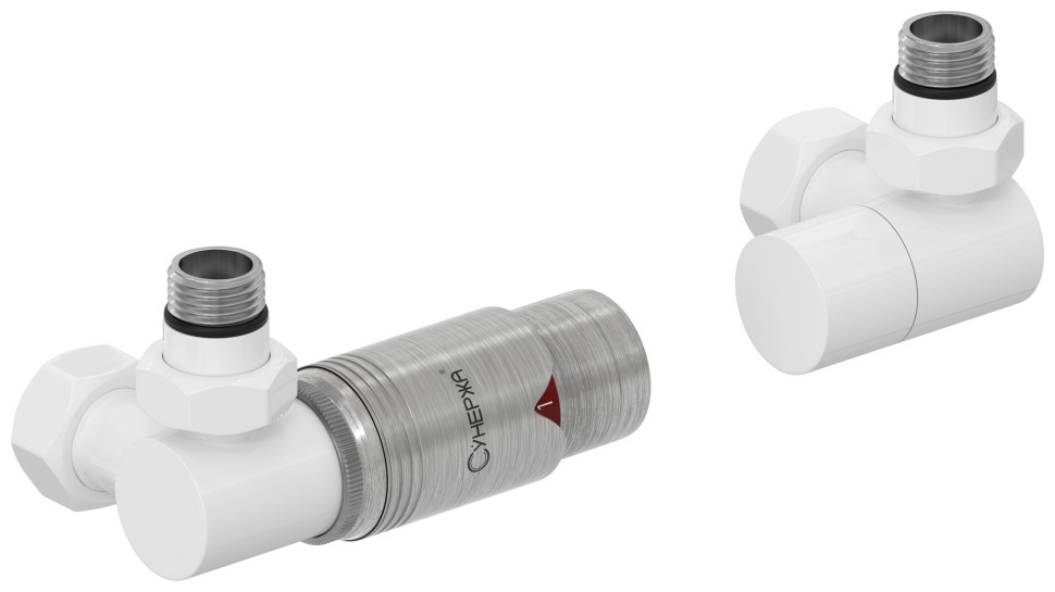 Автоматический терморегулятор 3D левый (G 1/2" НР х G 3/4" НГ)