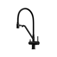 Смеситель для кухни SANCOS Dora с возможностью подключения фильтра для воды, цвет матовый черный, арт. SC4003MB