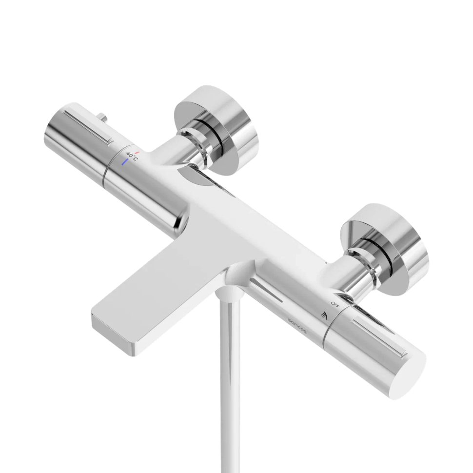 Термостатический смеситель для ванны и душа SANCOS Etna, хром, арт. SC9006CH