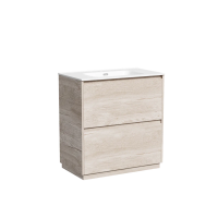 Тумба под раковину SANCOS Libra Floor напольная, 790х450х840, c двумя ящиками оснащенными доводчиками, дуб галифакс натуральный, арт. LB80FEG