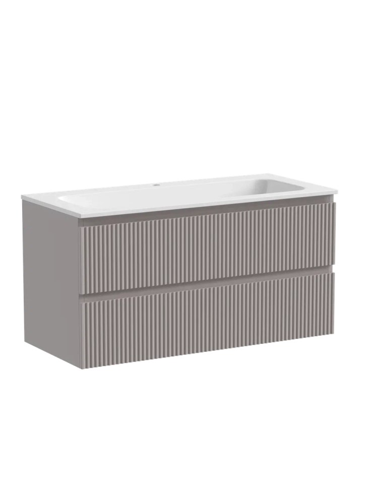 Тумба подвесная SANCOS Snob R 995х445х500, c двумя ящиками оснащенными доводчиками, Doha Soft, арт.SNR100SM