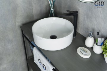 Раковина Gid N9425 51144 накладная белая 40x40x15