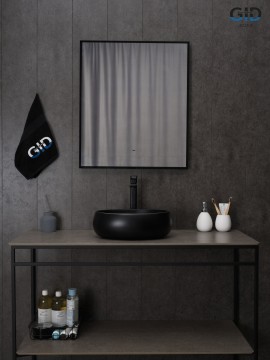 Раковина Gid Bm9030ds 53384 накладная черная матовая 40x30x13.5