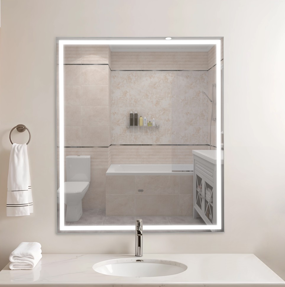 Зеркало LED OTTIMO Accord Lite 700x1000 c сенсорным выключателем и диммером