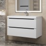 Тумба под раковину для ванной для ванной Uperwood Tanos 90 см, подвесная, белая/графит