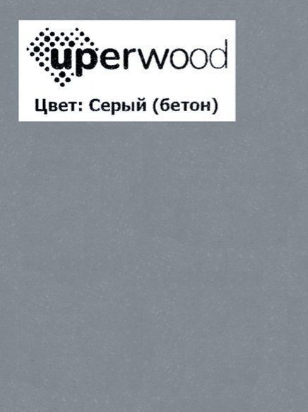 Раковина для ванной кварцевая Uperwood Lotus Quartz 100х50х13 см, серая матовая, бетон