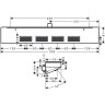 Боковой/верхний душ Hansgrohe Rainfinity 502х81 мм с полкой, цвет: хром 26243000