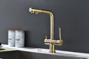 Смеситель для кухни SERPENTINE, бронза, Se213222-BR, Paulmark