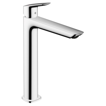 Смеситель для раковины Hansgrohe Logis 240 Fine, со сливным гарнитуром 71257000, хром