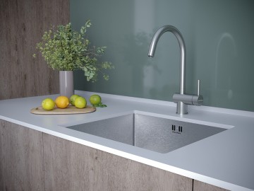 Смеситель для кухни Bend, нержавеющая сталь, Be212066-SS(BS), Paulmark