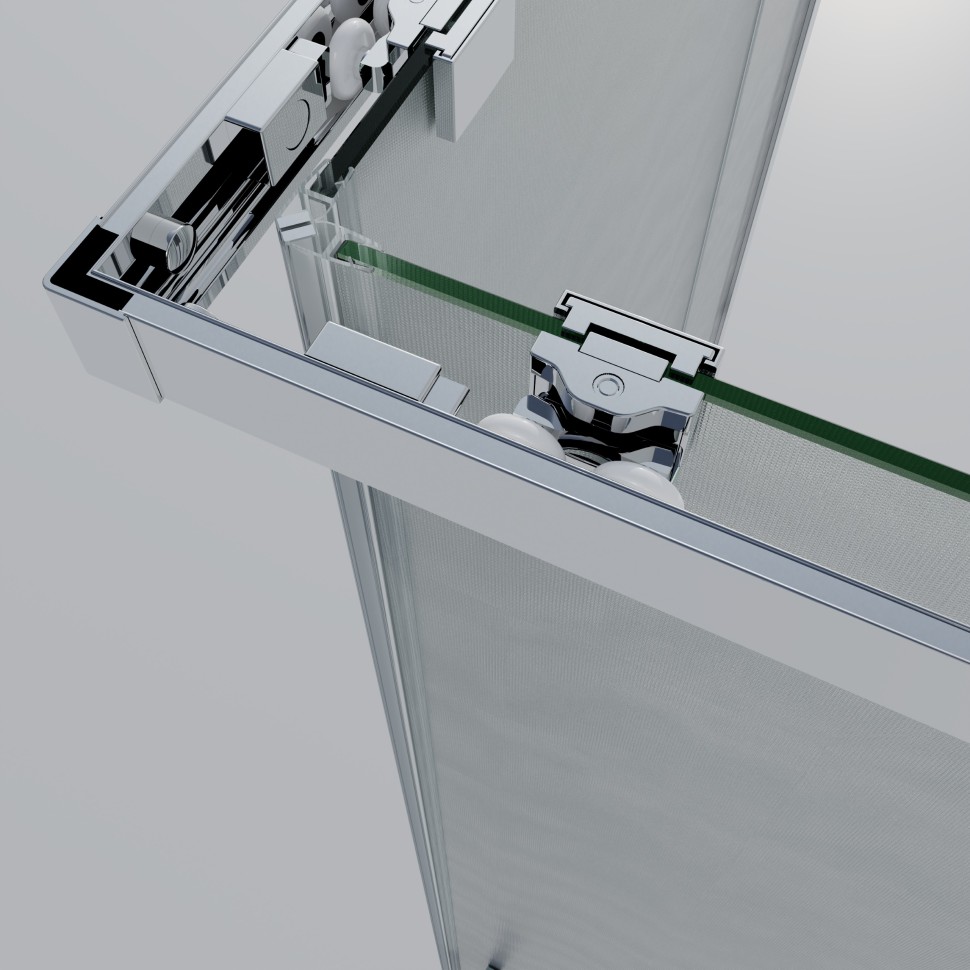 Душевой уголок Rapid-N VSS-3RN1011E10MT, (900-1000)x(1000-1100), хром, стекло текстурное