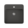 Раковина BERGES Ego SL накладная, 45x45 см, матовый антрацит, с отверстием под смеситель