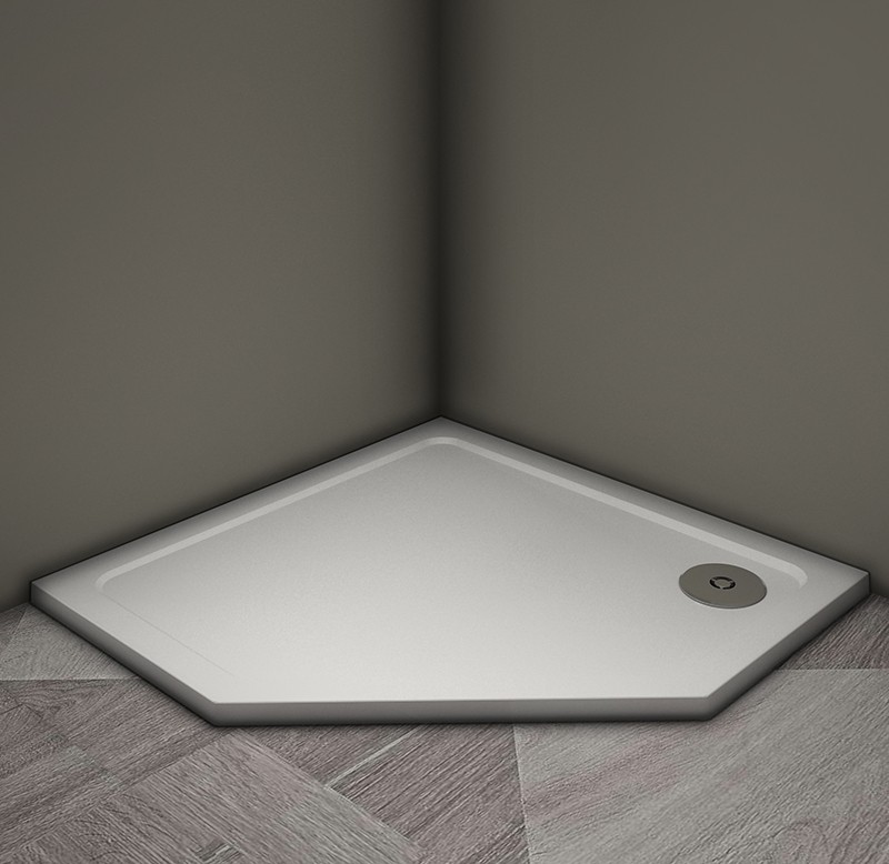 Душевой поддон Veconi Tezeo stone TZ-12, 1000x1000x30, искусственный камень, белый