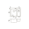 Кухонная мойка Omoikiri Akisame 60-2-L-IN нерж. сталь/нержавеющая сталь