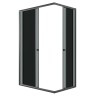 Душевое ограждение Niagara Eco NG-1118-14QT (110х80х190) прямоугольник,раздвижное,черный,стекло тонированное,1 место