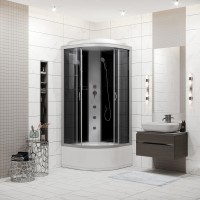 Душевая кабина Niagara Classic NG-2509-14G (100х100х215) высокий поддон(40см),стекло тонированное,4 места