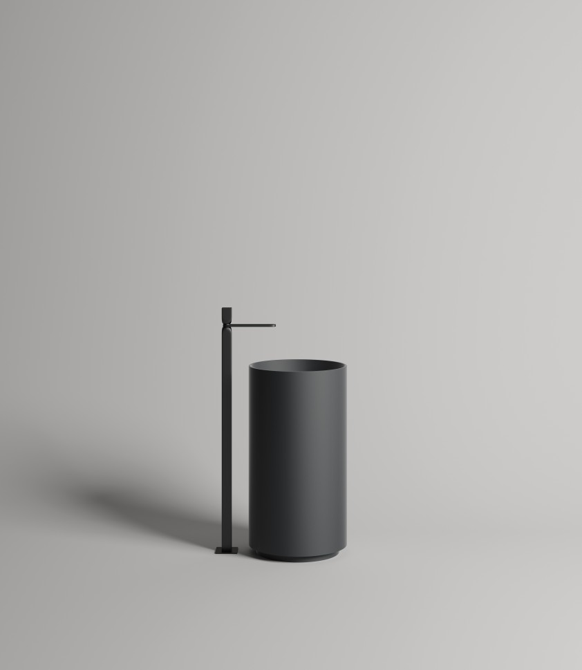 Раковина напольная ARMONIA 01 покраска по RAL полностью 450х450х850 S-Stone Матовое