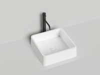 Раковина накладная GLORIA 02 покраска по RAL полностью 415х415х125 S-Stone Матовое