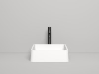 Раковина накладная GLORIA 02 покраска по RAL полностью 415х415х125 S-Stone Матовое