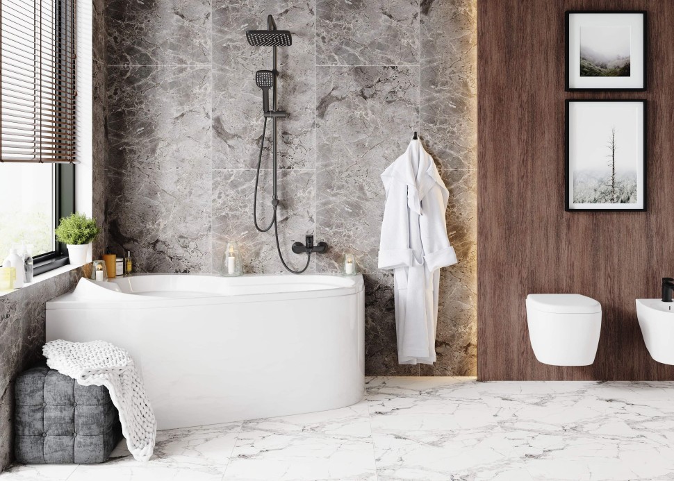 Акриловая ванна VAGNERPLAST SELENA 147x100 Left