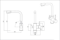 Смеситель EMAR EC-3003 3003N.8 Морион