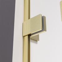 Боковая панель Veconi Premium Alassio SP G, 1000x2000, брашированное золото, стекло прозрачное осветленное