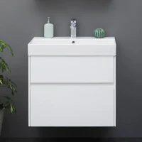 Тумба с раковиной Aquanet Бруклин 60 белый