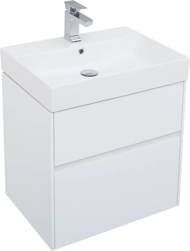 Тумба с раковиной Aquanet Бруклин 60 белый