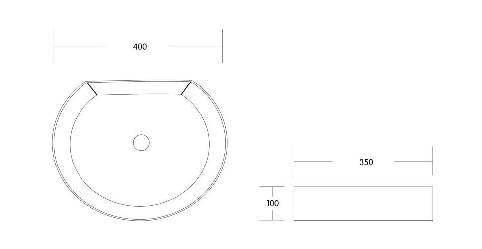 Раковина накладная MILLEAU Glace MU7088-GW (белый глянец)
