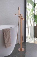 Смеситель ABBER Rund AF8715MRG напольный, розовое золото матовое