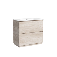 Тумба под раковину SANCOS Libra Floor напольная, 890х450х840, c двумя ящиками оснащенными доводчиками, дуб галифакс натуральный, арт. LB90FEG