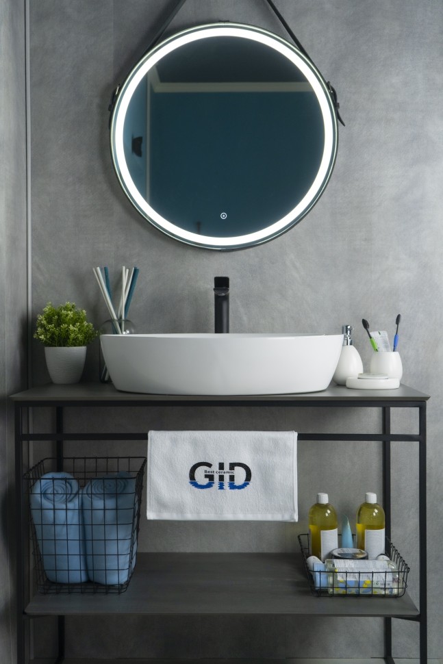 Раковина Gid N9433 51148 накладная белая 61x41x14.5