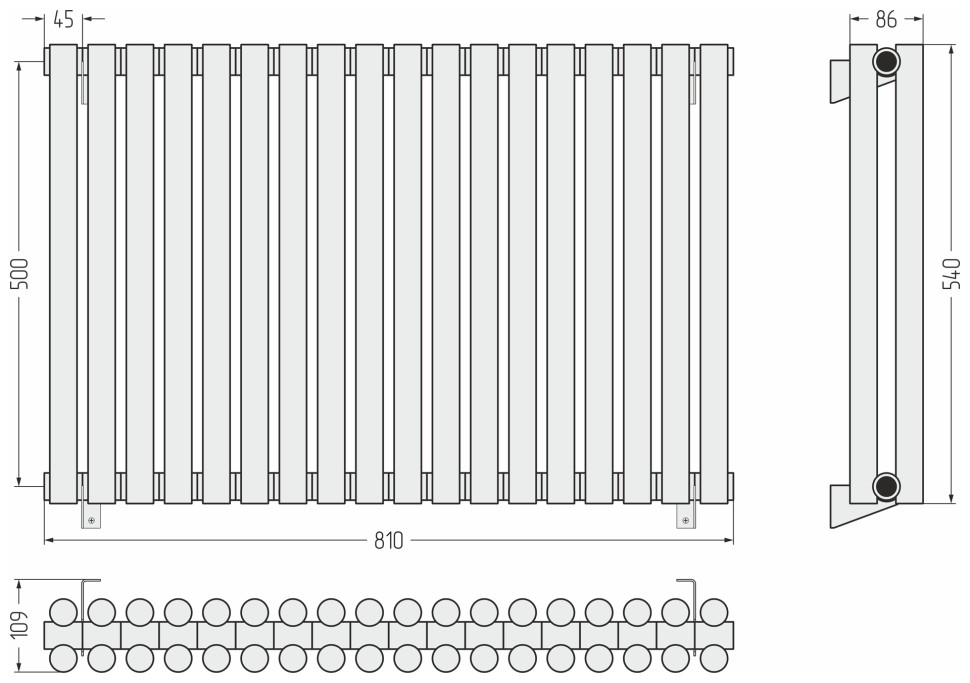 Эстет-11 500х810 18 секций
