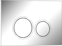 Кнопка смыва IBERICA BLANCA ESTI-O ABS-пластик, хром глянцевый (IB.B082.003.002)