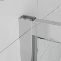 Душевой угол Veconi Ottimo P30SP CH, 800х700х1900 хром, стекло матовое