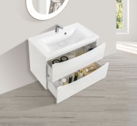 База под раковину Mia 800 подвесная, 2 выкатных ящика soft close, G.White