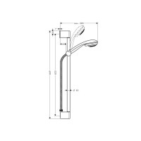 Душевой набор Hansgrohe Crometta 85 хром 27767000