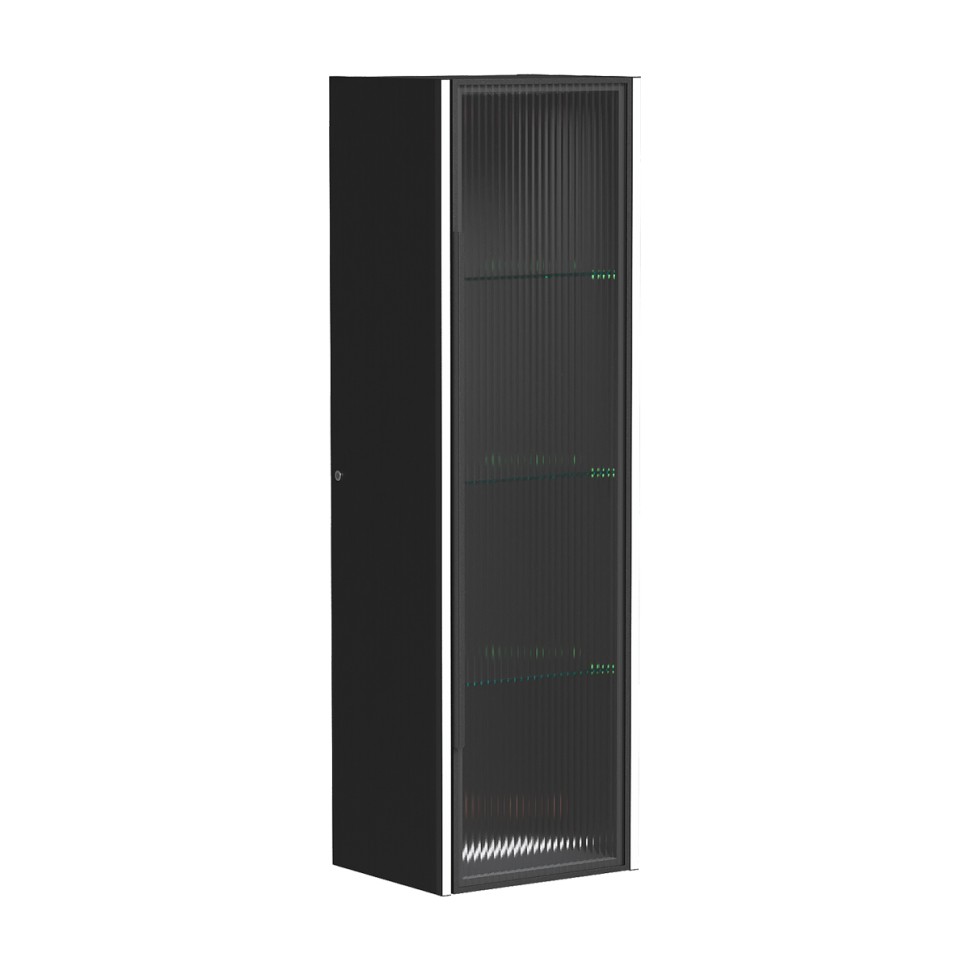 AQM90051MB "S5" Пенал подвесной универсальный 360х300х1200, дуб черный